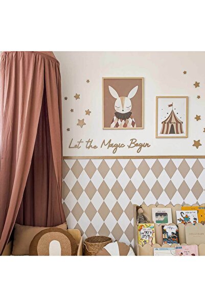 DECOMALL (Pp-68) Arched Striped Half Wall Sticker – Self-Adhesive Wall Decora...