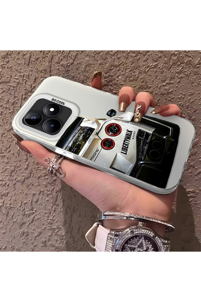 Hontinga جراب هاتف Realme Note 50 4G متوافق مع الحافة السيليكونية الصلبة والم...