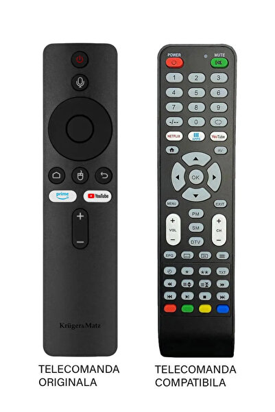 OEM Telecomanda inlocuitoare TV Kruger&Matz Smart TV Stick compatibila cu ori...