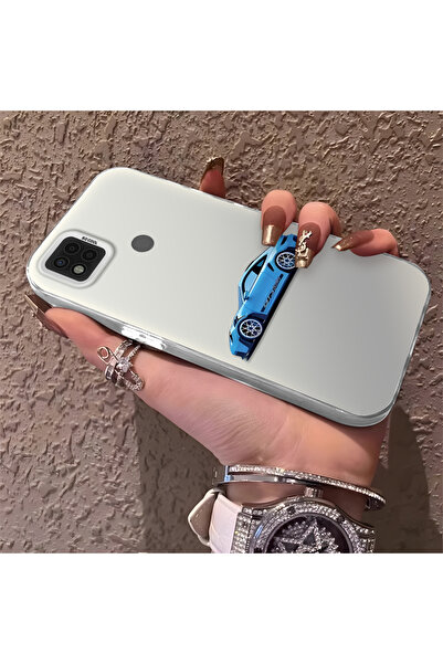 Hontinga حافظة هاتف Poco C31 متوافقة مع السيليكون بنمط BMW ذات حافة صلبة ومضا...