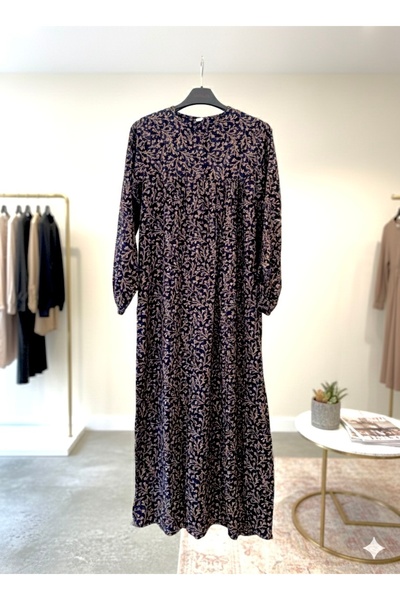 fariza tekstil Plain Robe Viscose Wide-Fit Hijab Dress