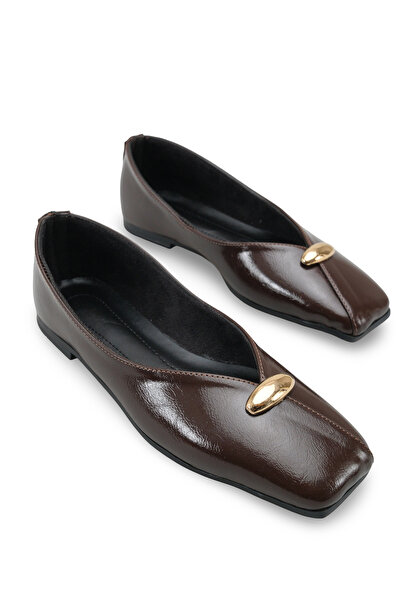 Riccon Women's Ballerinas 0012502 Brown Rustic