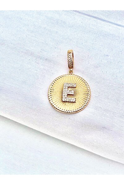 Siya Silver Kararmaz Çelik Zirkon Taşlı Harf Kolye Ucu ve Charm - Hediye Kutulu