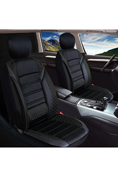 MKEXPRESS غطاء مقعد سيارة فورد فوكس 2 متوافق مع الجلد ومفصل عليه تفاصيل جلدية...