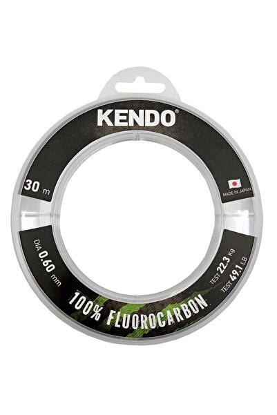 Kendo 100% Fluorocarbon White 30m Fishing Line 1.00mm