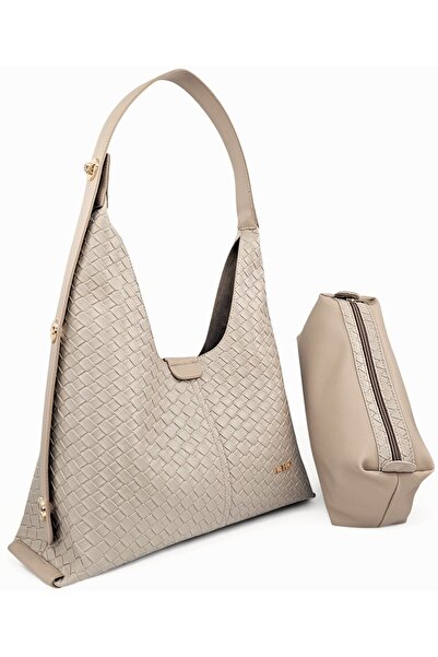 Evident Cream, Knitted Pattern, Puppy Design, Adjustable Lock Strap, Soft Tex...