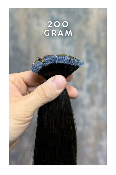 HalitCan HairKing شعر ميكروبانت أوزبكي بطول 70 سم، بني داكن (رقم 2)، 80 قطعة،...