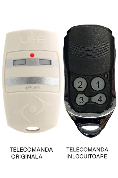 OEM Telecomanda inlocuitoare poarta garaj Life cu 4 canale BRAVO /BRAVO4 433....