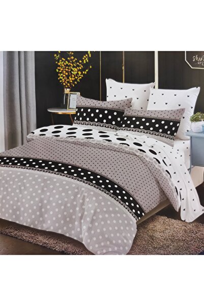 Casa Pucioasa Double bed linen set, Cotton 6 pieces with Stretchy