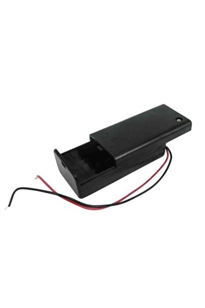 OEM Suport baterie 1x 9V 6F22 6LR61 cu fire 150mm cu comutator neagra COMF SB...