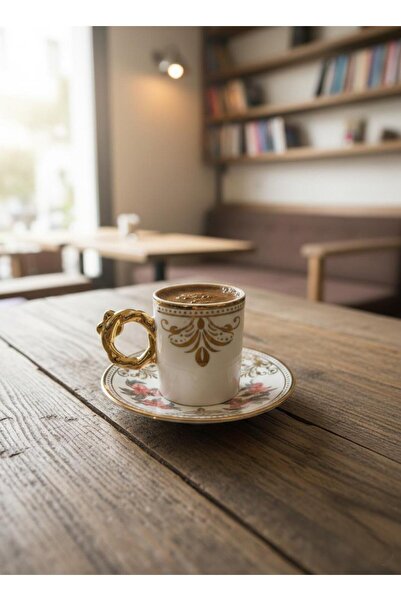 Altabi Porcelain Coffee Set for 6 People |   Special Design |   100 ml