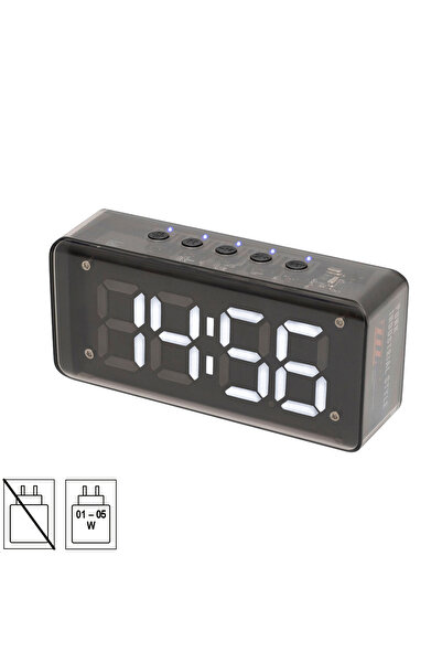 OEM Ceas desteptator 3D LED alb cu FM /Bluetooth /MP3 player multimedia MECHA...