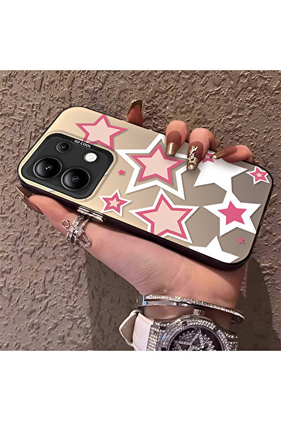 Hontinga حافظة هاتف ريدمي نوت 13 متوافقة مع نمط النجوم الملونة من السيليكون ذ...