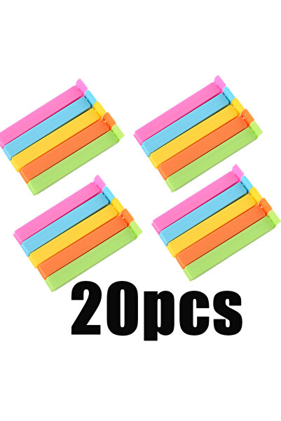 Choice 20 قطعة من مشابك الإغلاق الملونة (5/10/20 قطعة) - حقيبة محمولة مقاومة ...