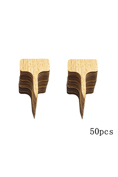 Choice ٥٠ قطعة من الخشب على شكل حرف S، ٥٠ قطعة من ملصقات النباتات على شكل حرف...