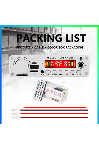 Choice مجموعة كاملة لمضخم صوت بلوتوث 5.0 بقوة 50 واط مع جهاز تحكم عن بعد وسلك...