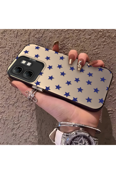 Hontinga حافظة هاتف Infinix Smart 9 متوافقة مع الحواف السيليكونية الصلبة والم...