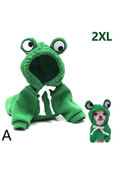 Choice4 S Multiple Sizes Availables Warm Pet Hooded Sweatshirt Soft Cute Frog...