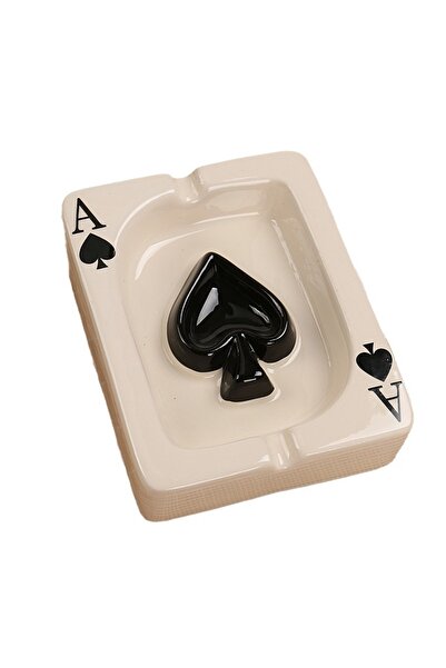 Choice Bj1835-82 Creative Hand-Painted Ceramic Playing Card Ashtrays Home Liv...
