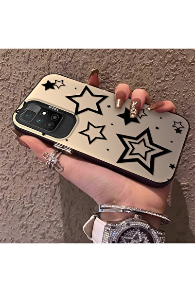 Hontinga حافظة هاتف Redmi 10 2022 متوافقة مع الحواف السيليكونية الصلبة والمضا...