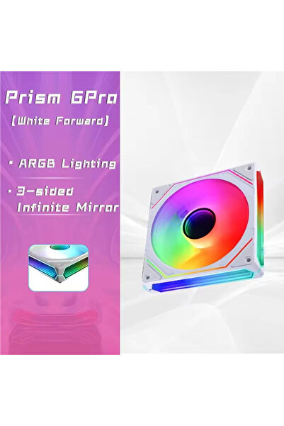 Choice3 A-RGB Other White Forward OEM PRISM 6 PRO PC Fan 120mm 5V 3PIN ARGB 4...