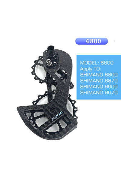 Choice7 مجموعة عجلات بكرة سيراميكية سوداء 6800 LTWOO UT للدراجات الهوائية مصن...