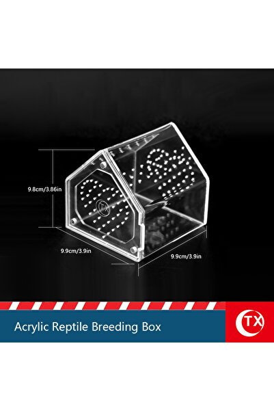 Choice1 TXAD1165 House-Shaped Acrylic Reptile Breeding Box | Transparent Pet ...