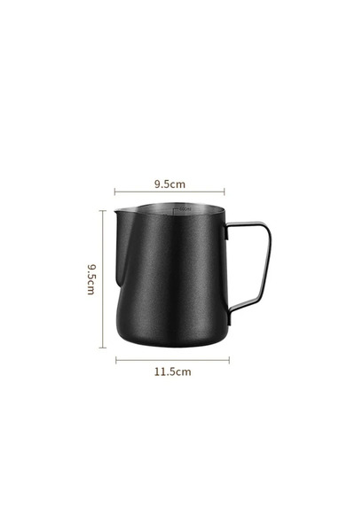 Choice3 600ML Black 350/600ML Coffee Milk Frothing Pitcher Jug 304 Stainless ...