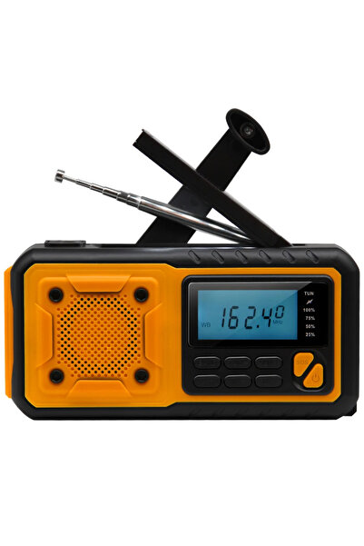 Choice راديو طوارئ محمول يعمل بالطاقة الشمسية بسعة 5000 مللي أمبير، يُشحن يدو...