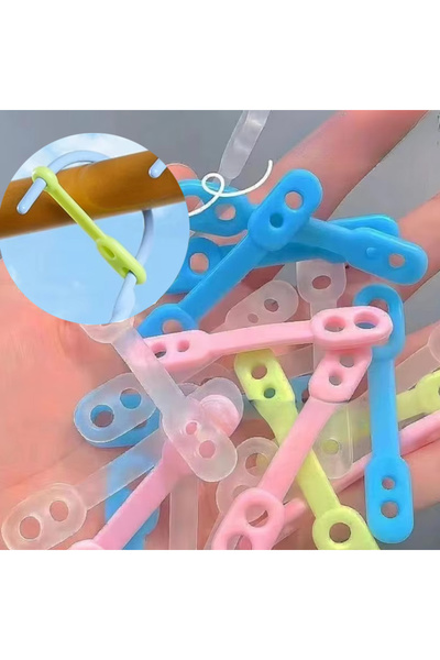 Choice 10 قطع بألوان عشوائية، 10 قطع من مشابك تعليق الملابس المصنوعة من السيل...