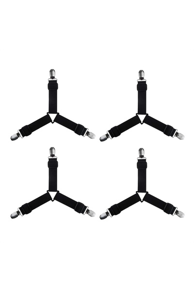 Choice black 4Pcs/set Bed Sheet Fasteners Holder Gadgets for Bed Sheet Organi...
