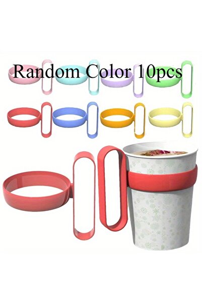 Choice 10pcs 10/15pcs Minimized Design Universal Cup HolderThick Plastic Cup ...