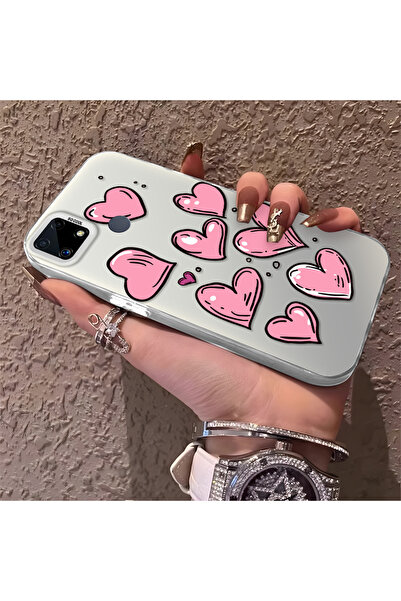 Hontinga حافظة هاتف Realme C25S متوافقة مع الحواف السيليكونية الصلبة والمضادة...