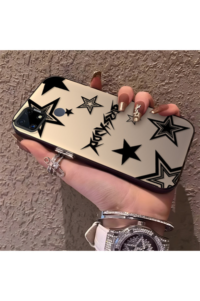 Hontinga حافظة هاتف من السيليكون متوافقة مع هاتف Realme C25، ذات حافة صلبة وم...