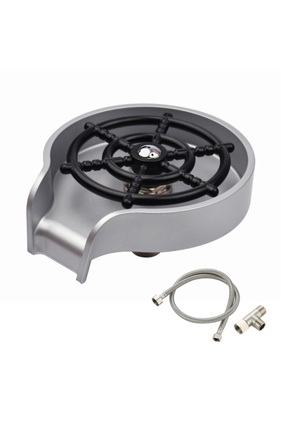 Choice Sliver Glass Rinser for Kitchen Sink Bottle Cups Washer for Sink Attac...