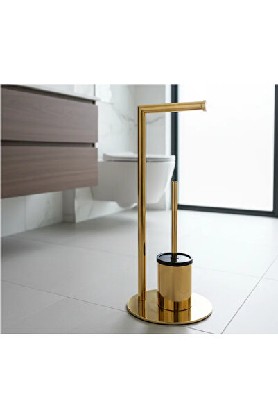 Herum Toilet paper holder, toilet brush holder and toilet brush set, stainles...