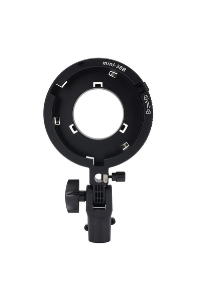 Choice محول تثبيت فلاش الكاميرا أسود اللون، حامل قوي، قاعدة مظلة، إمالة 180 د...