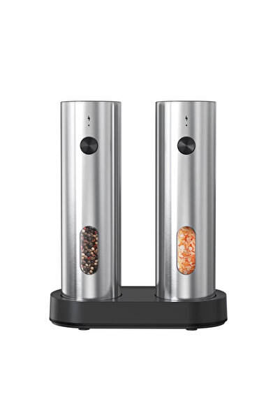 Choice charging base set 110ml Stainless Steel Salt Pepper Grinder Set USB-C ...