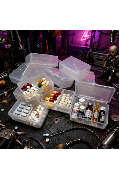 Choice M 20pcs Affordable Transparent Storage Box Multi-Functional Clear Orga...