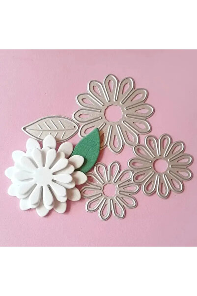 Choice ET186 Metal Cutting Dies 4 Pcs Chrysanthemum and Leaf DIY Scrapbooking...