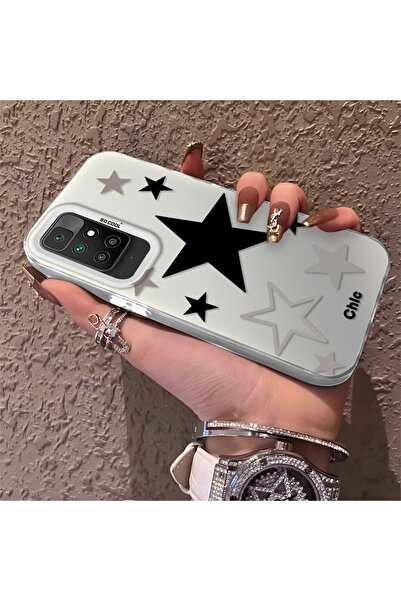 Hontinga حافظة هاتف من السيليكون متوافقة مع هاتف Redmi 10 2022، ذات حافة صلبة...