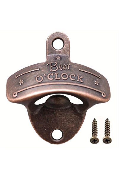 Choice1 فتاحة زجاجات بيرة "بير أو كلوك" قطعة واحدة بلون بورغندي، تُعلق على ال...