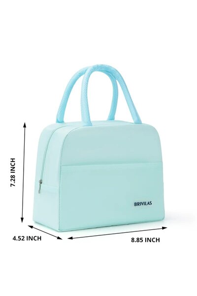 Choice1 1pc Blue 1pc Portable Insulation Bag Office Worker Lunch Box Bag With...