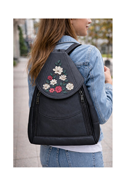 Durush Collection Genuine Leather, Designer Hand-Crafted Dark Brown Backpack