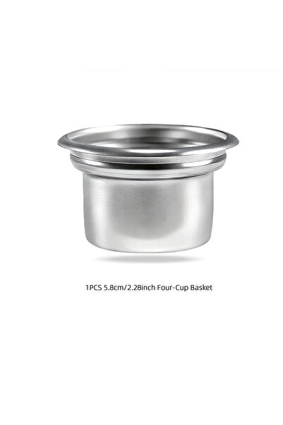 choice2 سلة قهوة من الفولاذ المقاوم للصدأ، مقاس 58 مم، سعة 4 أكواب، قطعة واحد...