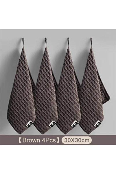 Choice1 coffee30x30cm-4Pcs 1/4pc Coffee Bar Barista Cleaning Towel Super Abso...