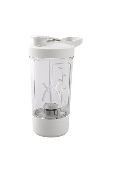 Choice1 White 450ml Electric Protein Shaker Cup BPA Free USB Rechargeable Pro...