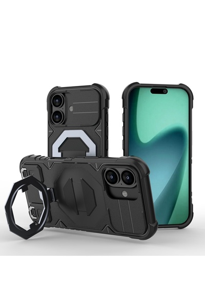 Choice6 جراب مغناطيسي أسود لهاتف iPhone 16 Pro، جراب لهاتف iPhone 17 Pro Max،...