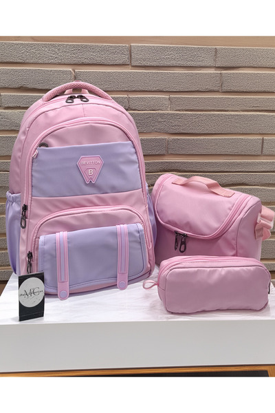 MegiHero Water Resistant Girls' Primary School Bag Set of 3 Primary School Ba...