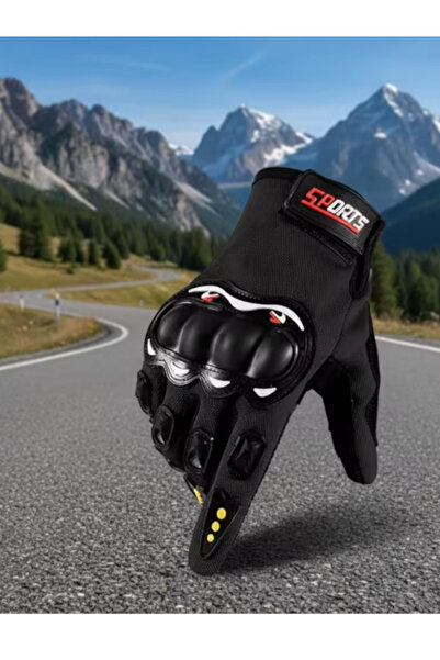 SOSYETEZGAHI قفازات دراجة نارية مقاومة للرياح ومضادة للانزلاق تعمل باللمس بال...